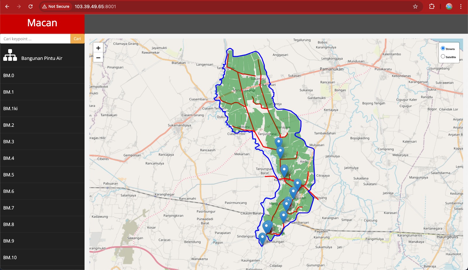 Web GIS for SCADA