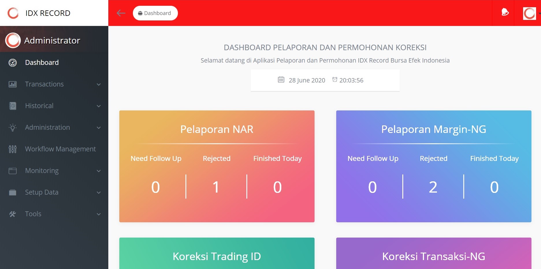 IDX Record — Workflow & Approval