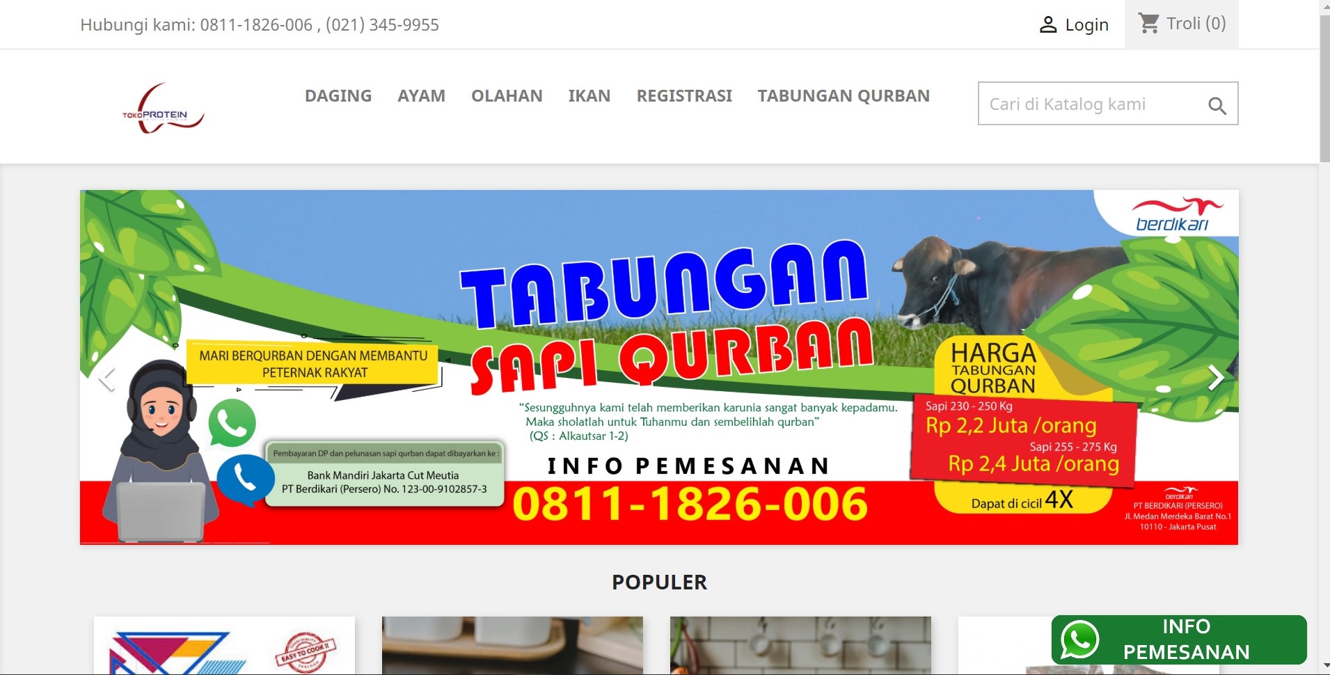 TokoProtein.com — E-commerce